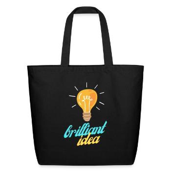 brilliant idea - Eco-Friendly Cotton Tote - black - Front