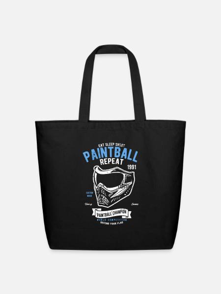 Paintball Champion - Eco-Friendly Cotton Tote - black