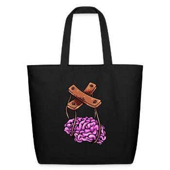 Mind Control - Eco-Friendly Cotton Tote - black - Front