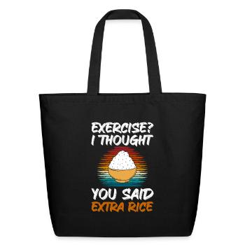 Menu Meal Drinks - Eco-Friendly Cotton Tote - black - Front