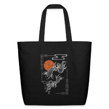 Orient Mythical Creatures Travel Ronin - Eco-Friendly Cotton Tote - black - Front