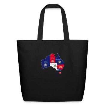 Map of Australia - Eco-Friendly Cotton Tote - black - Front