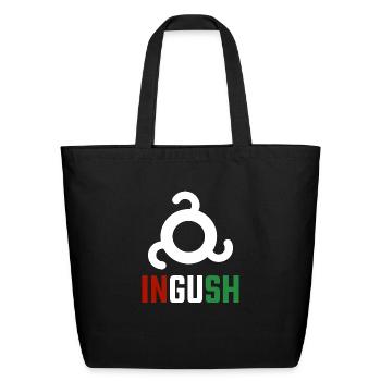 Ingushetia Ingushetian Inguschetien flag Ing - Eco-Friendly Cotton Tote - black - Front
