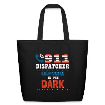 911 Dispatcher Emergency Paramedic 911 Operator - Eco-Friendly Cotton Tote - black - Front