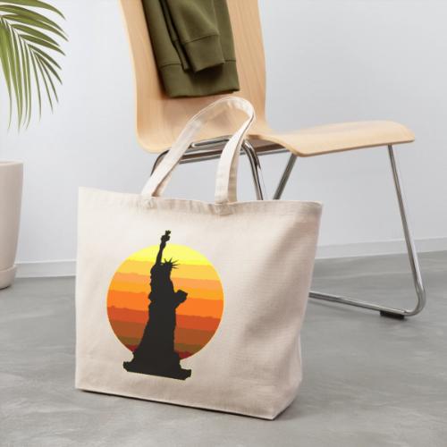 USA: Golden Horizon Liberty - Eco-Friendly Cotton Tote