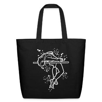 High Jumper High Jumping High Jump - Eco-Friendly Cotton Tote - black - Front