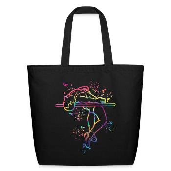 High Jumper High Jumping High Jump - Eco-Friendly Cotton Tote - black - Front