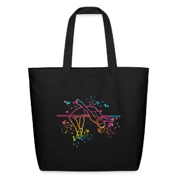 High Jumper High Jumping High Jump - Eco-Friendly Cotton Tote - black - Front