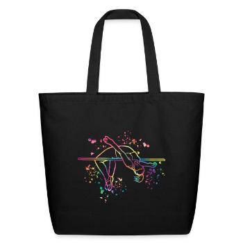 High Jumper High Jumping High Jump - Eco-Friendly Cotton Tote - black - Front