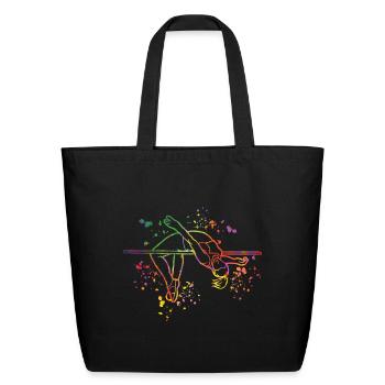 High Jumper High Jumping High Jump - Eco-Friendly Cotton Tote - black - Front
