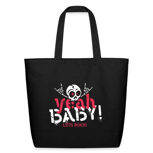 yeah baby rock skull - Eco-Friendly Cotton Tote