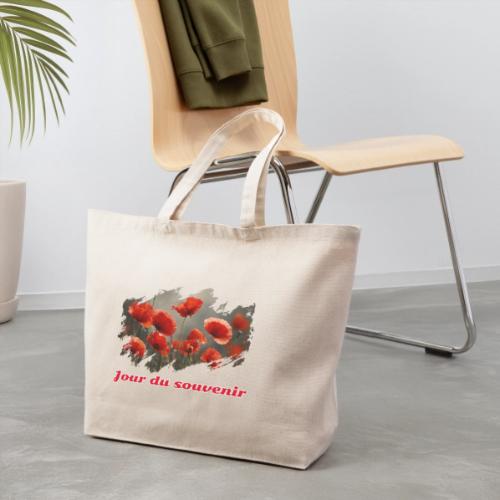 Remembrance Day with Poppies - Eco-Friendly Cotton Tote