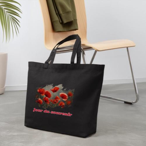 Remembrance Day with Poppies - Eco-Friendly Cotton Tote
