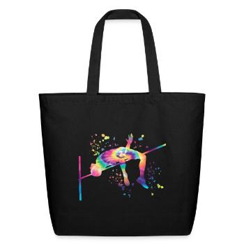 High Jumper High Jumping High Jump - Eco-Friendly Cotton Tote - black - Front