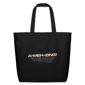 Amehzing Lines 3D - Not So Amazing - Eco-Friendly Cotton Tote - black - Front