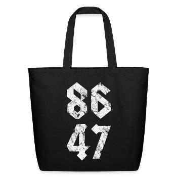 8647 Rock Style Retro Vintage - Eco-Friendly Cotton Tote - black - Front