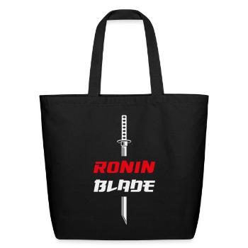 Ronin Blade Katana Emblem - Eco-Friendly Cotton Tote - black - Front