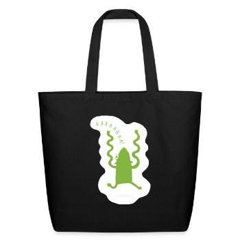 Froggy Freak - Eco-Friendly Cotton Tote - black - Front