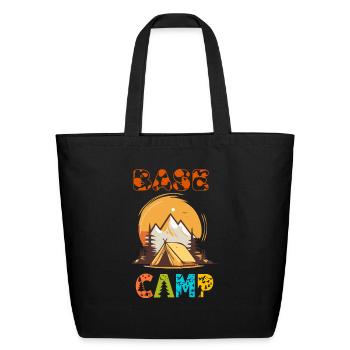 Base Camp - Eco-Friendly Cotton Tote - black - Front