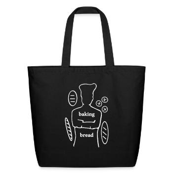 Baking Bread - Eco-Friendly Cotton Tote - black - Front