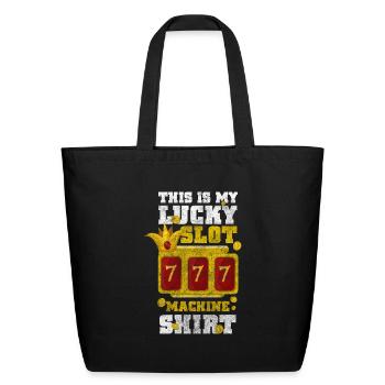 Casino Slot Machine Gambles Casino - Eco-Friendly Cotton Tote - black - Front