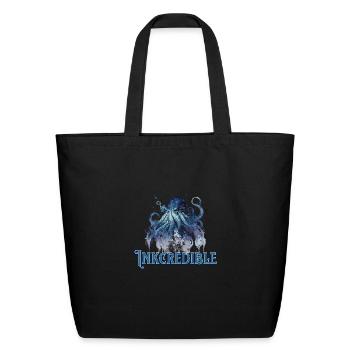 inkcredible - kraken octopus pun ink - Eco-Friendly Cotton Tote - black - Front