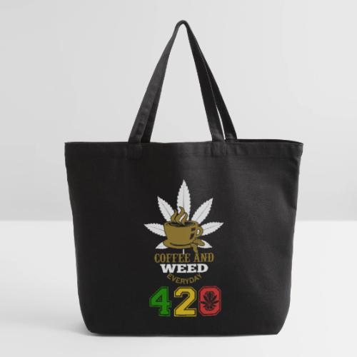 2024 420 Coffee & Smoke Weed Marijuana Design - Eco-Friendly Cotton Tote