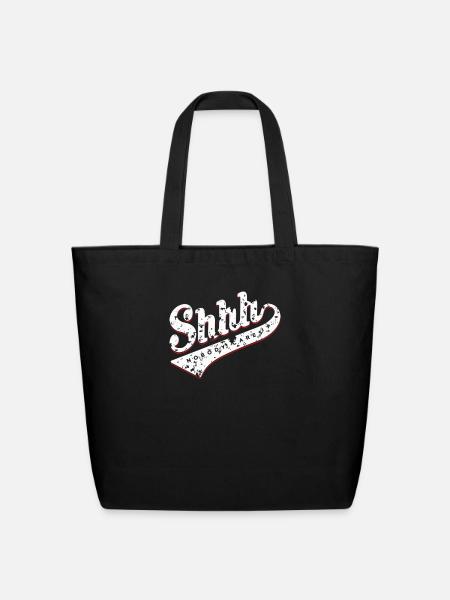 Shhh Nobody Cares - Eco-Friendly Cotton Tote - black