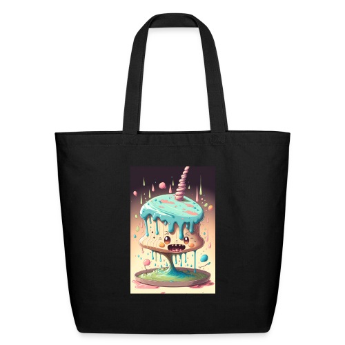 Cake Caricature - January 1st Psychedelic Dessert - Eco-Friendly Cotton Tote