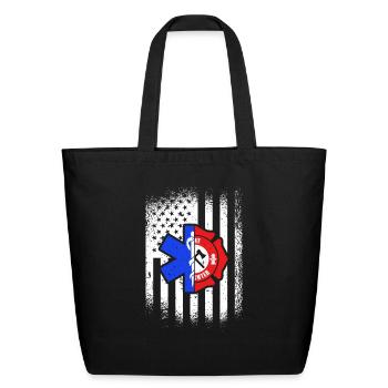 Emt Emergency Medical Technician - Eco-Friendly Cotton Tote - black - Front