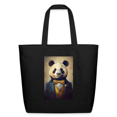 Mr Dapper Panda Bear - Eco-Friendly Cotton Tote