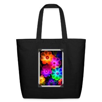 Blooming fantasy - Eco-Friendly Cotton Tote - black - Front