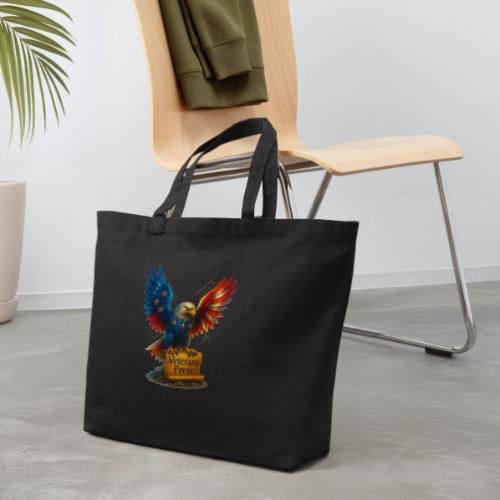 Veterans Press & Bald Eagle Flag 2 Print Set - Eco-Friendly Cotton Tote