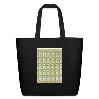 A variation of digital designs unique collection - Eco-Friendly Cotton Tote - black - Front