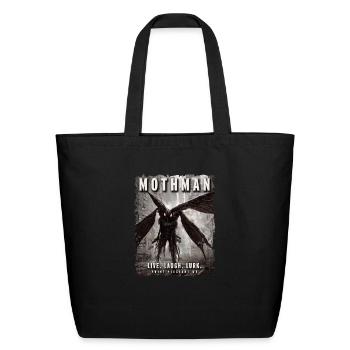 Mothman City Point Pleasant Cryptid - Eco-Friendly Cotton Tote - black - Front