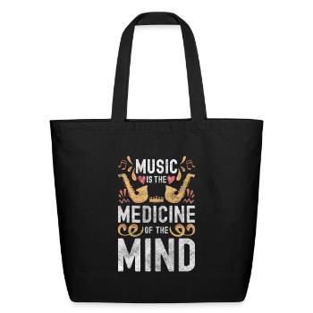 Taste In Music Music School Concert Orchestra - Eco-Friendly Cotton Tote - black - Front
