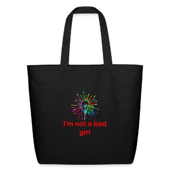 Bad girl - Eco-Friendly Cotton Tote - black - Front