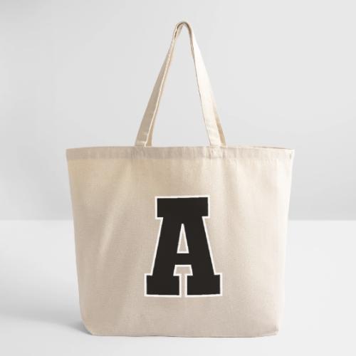 Varsity Letter A Athletic Monogram Design - Eco-Friendly Cotton Tote