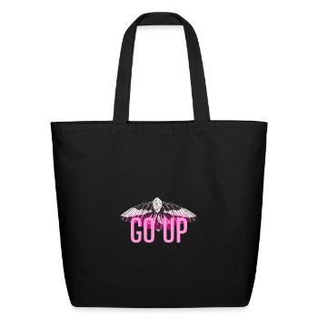 GO_UP - Eco-Friendly Cotton Tote - black - Front