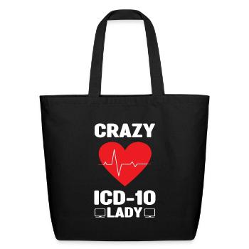 Clinical Coding Specialist | Hospital Gifts - Eco-Friendly Cotton Tote - black - Front