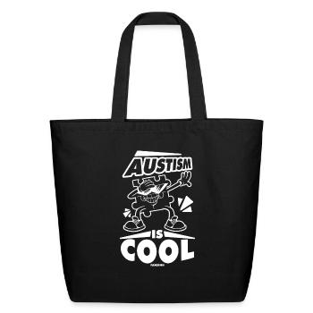 Autist autism awareness dab puzzle - Eco-Friendly Cotton Tote - black - Front