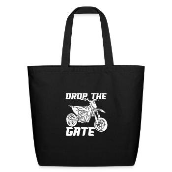 Drop The Gate - Eco-Friendly Cotton Tote - black - Front