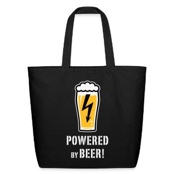 XPower Flashed NEG - Eco-Friendly Cotton Tote - black - Front
