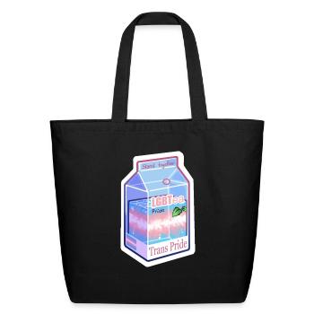 Trans LGB-Tea - Eco-Friendly Cotton Tote - black - Front