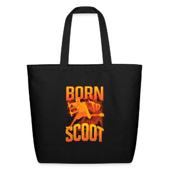 Scooter Stunt | Kick Scooter - Eco-Friendly Cotton Tote - black - Front