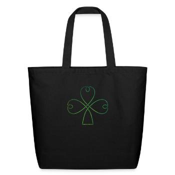 Celtic Knot - Eco-Friendly Cotton Tote - black - Front
