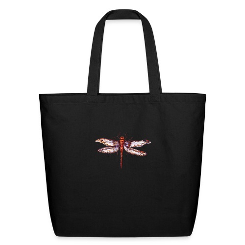 Dragonfly red - Eco-Friendly Cotton Tote