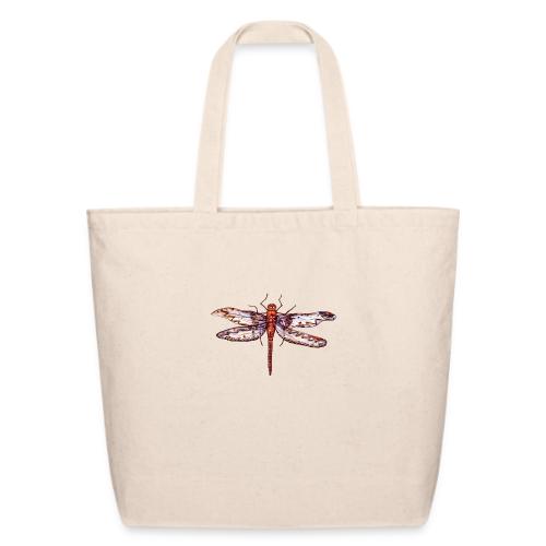 Dragonfly red - Eco-Friendly Cotton Tote
