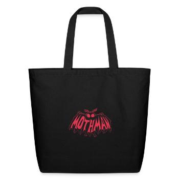 Mothman Crimson Flight - Eco-Friendly Cotton Tote - black - Front