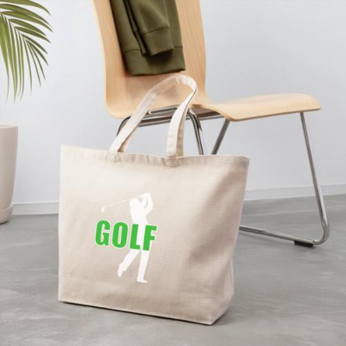 Golf: Classic Golf Motion - Eco-Friendly Cotton Tote